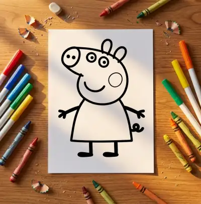 How to Draw Peppa Pig, Step by Step