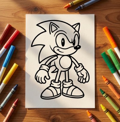 How to Draw sonic the hedgehog, Step by Step