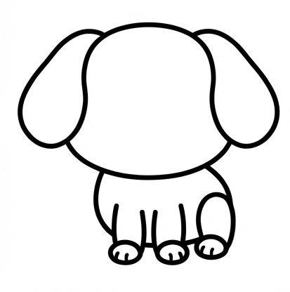 Step 4: Draw Legs and Paws