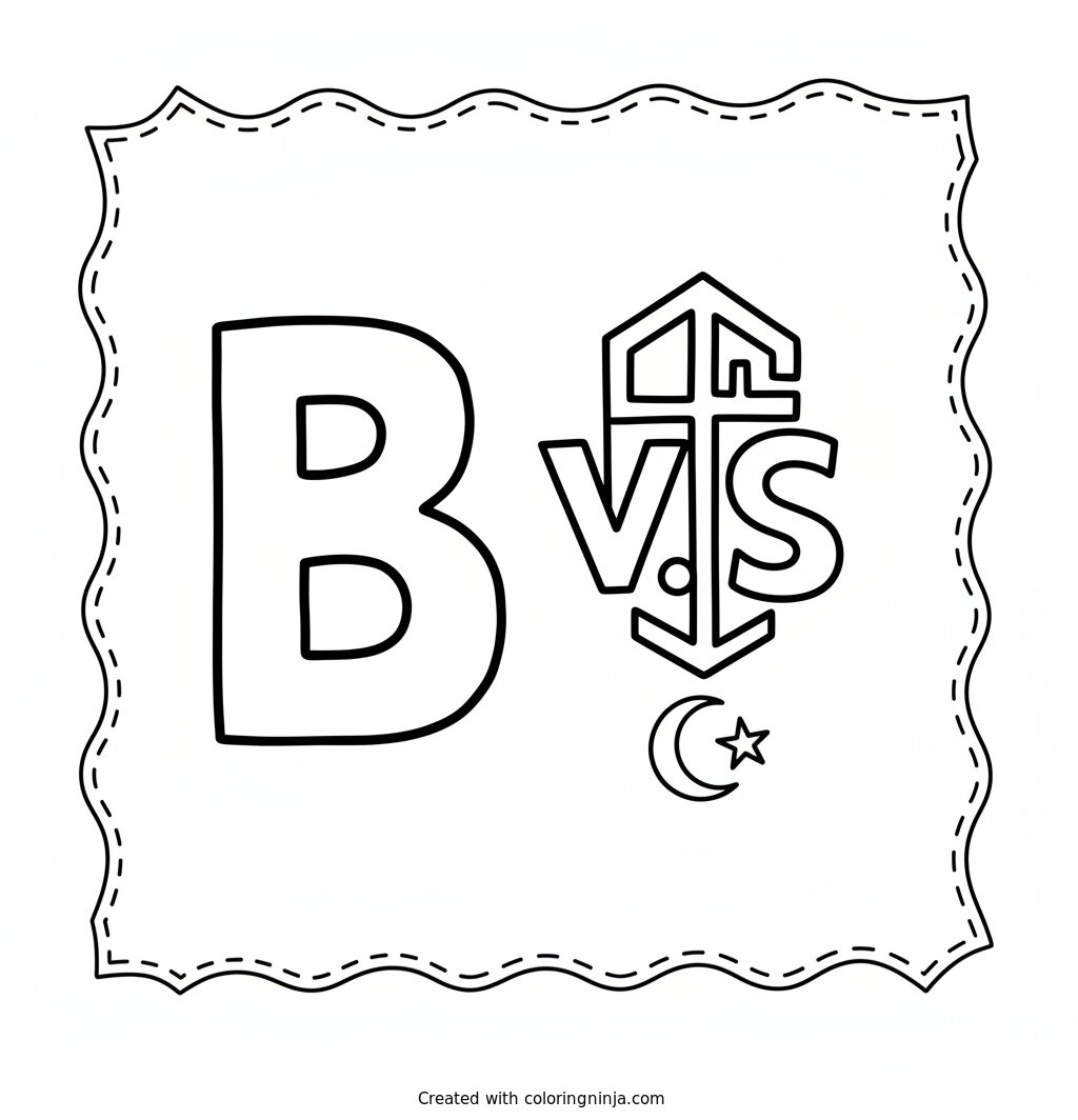 A coloring page of BIG v.s.Symbol

