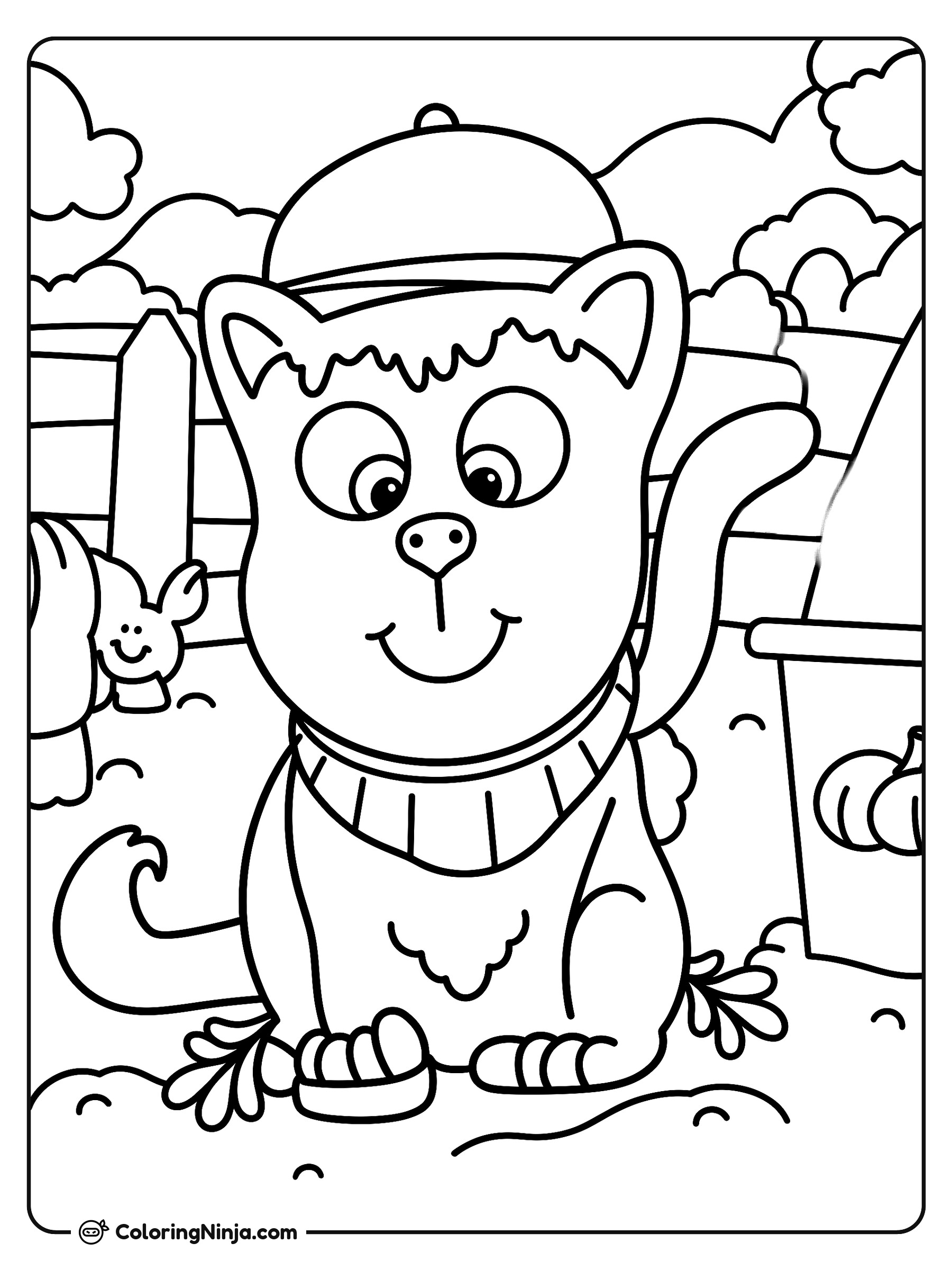 Classic Vintage Race Car Coloring Page