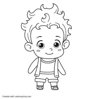 A coloring page of all shook up