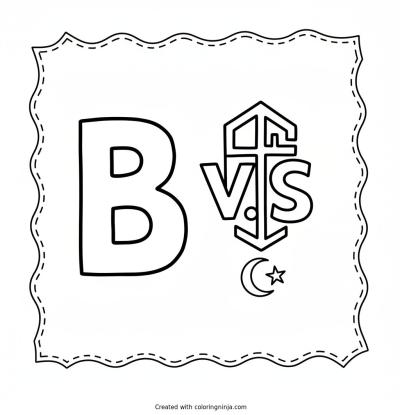 A coloring page of BIG v.s.Symbol

