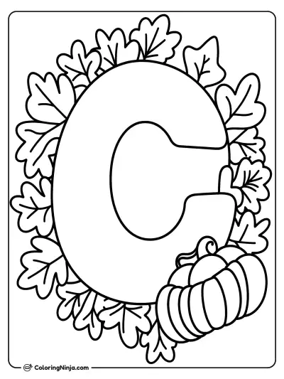 C Coloring Page