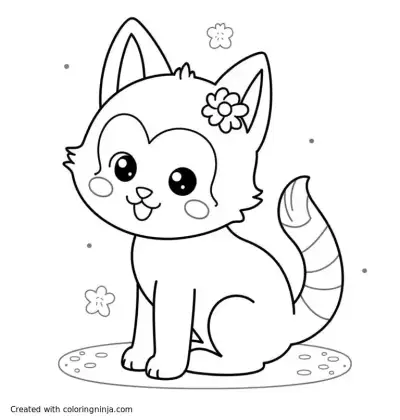 A coloring page of Coloring page with the writing Mie
