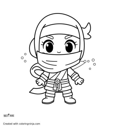 A coloring page of ColoringNinja
