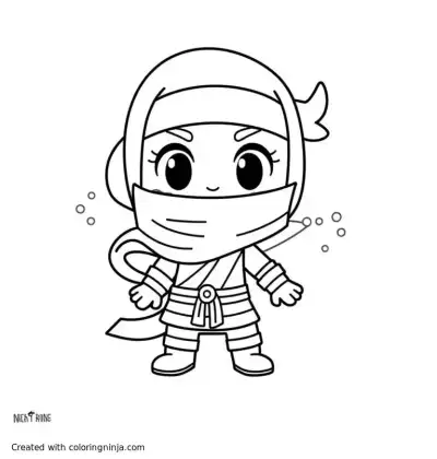 A coloring page of ColoringNinja