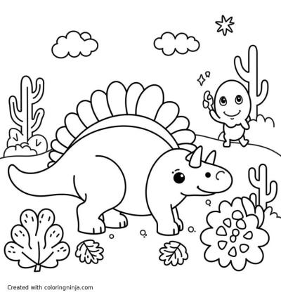 A coloring page of dinosaurs of the ocean coloring page
