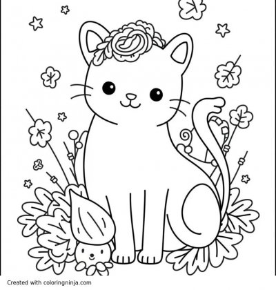 A coloring page of Két kacsa kirándul egy autóban.