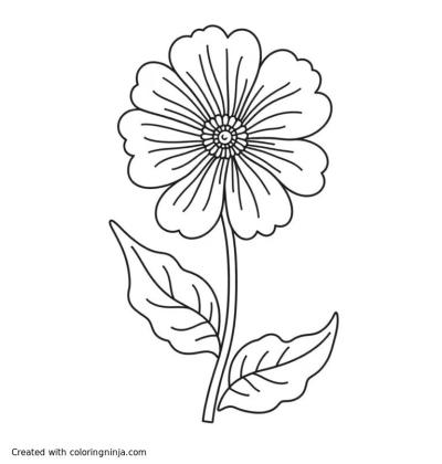 A coloring page of milkweed