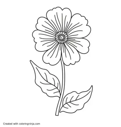 A coloring page of milkweed