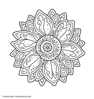 A coloring page of naidoc