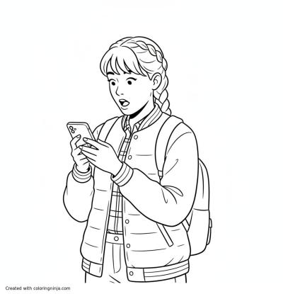 A coloring page of Photo to coloring page