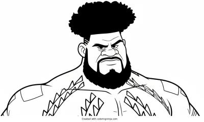 A coloring page of Nalo