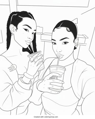 A coloring page of Photo to coloring page