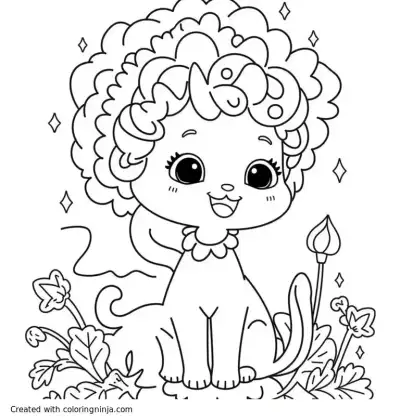 A coloring page of SHONLETTA
DEVON 
DANIEL
WITH SOME FLOWERS ON THE COLORING PAGE