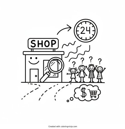 A coloring page of We place your business directly in front of people already searching for what you sell - and it's live within 24 hours.
Would you like me to show you a quick demo?