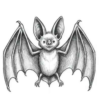 How to Draw a Bat, Step by Step