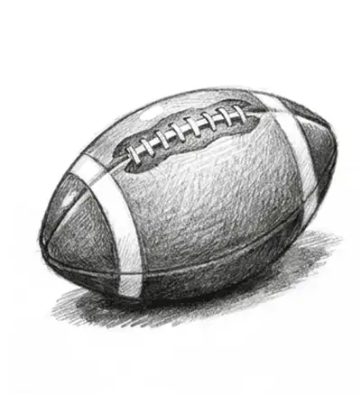 How to Draw a Football, Step by Step