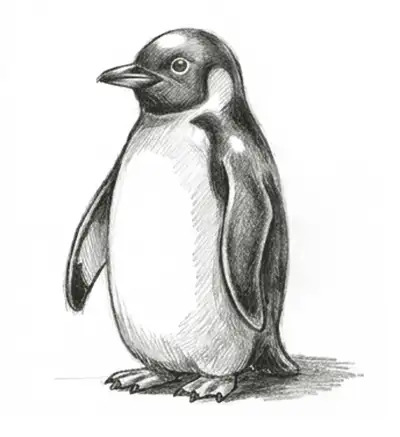 How to Draw a Penguin, Step by Step