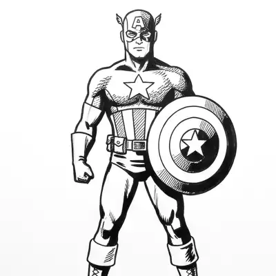 How to Draw Captain America, Step by Step