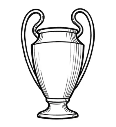 How to Draw the Champions League Trophy, Step by Step