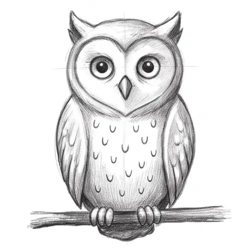 How to Draw an Owl: finished drawing