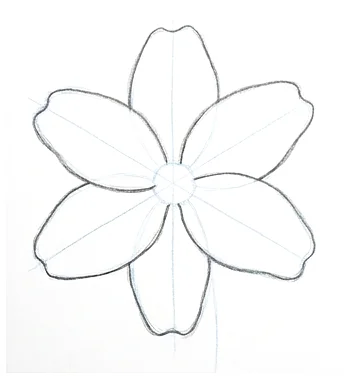 Step 4: Back petals