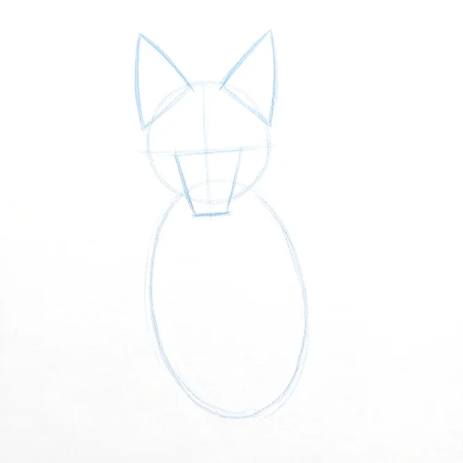 Step 2: Muzzle and ears