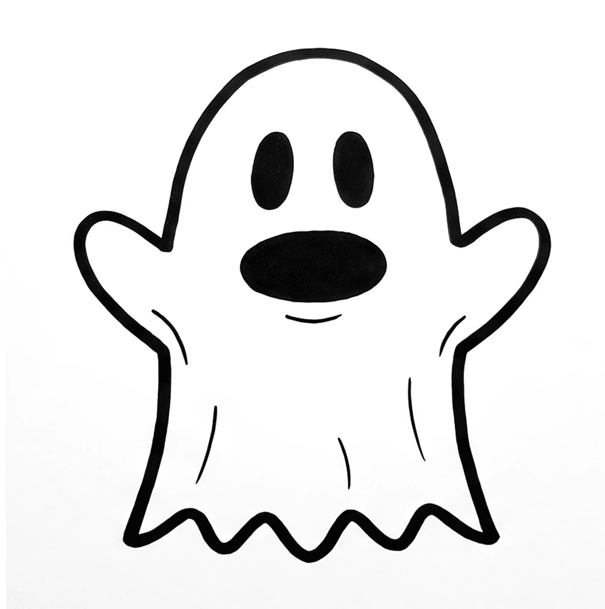 Cómo dibujar un fantasma paso a paso