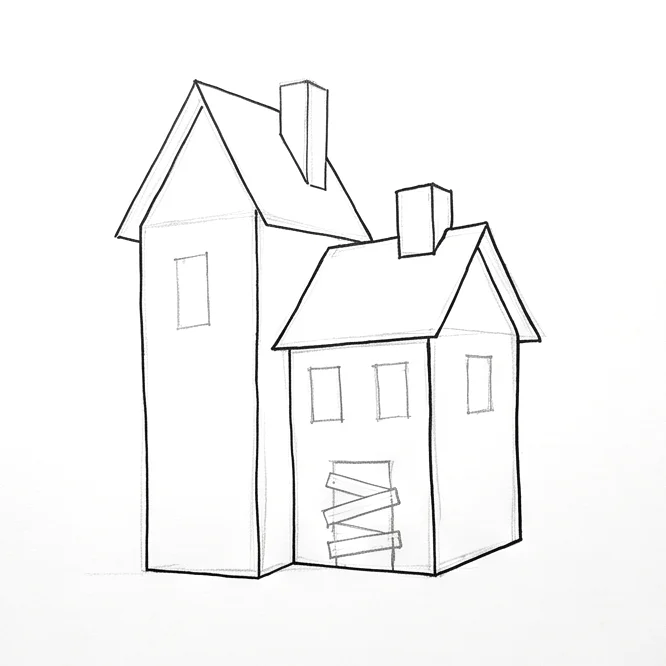 Step 4: Windows and door