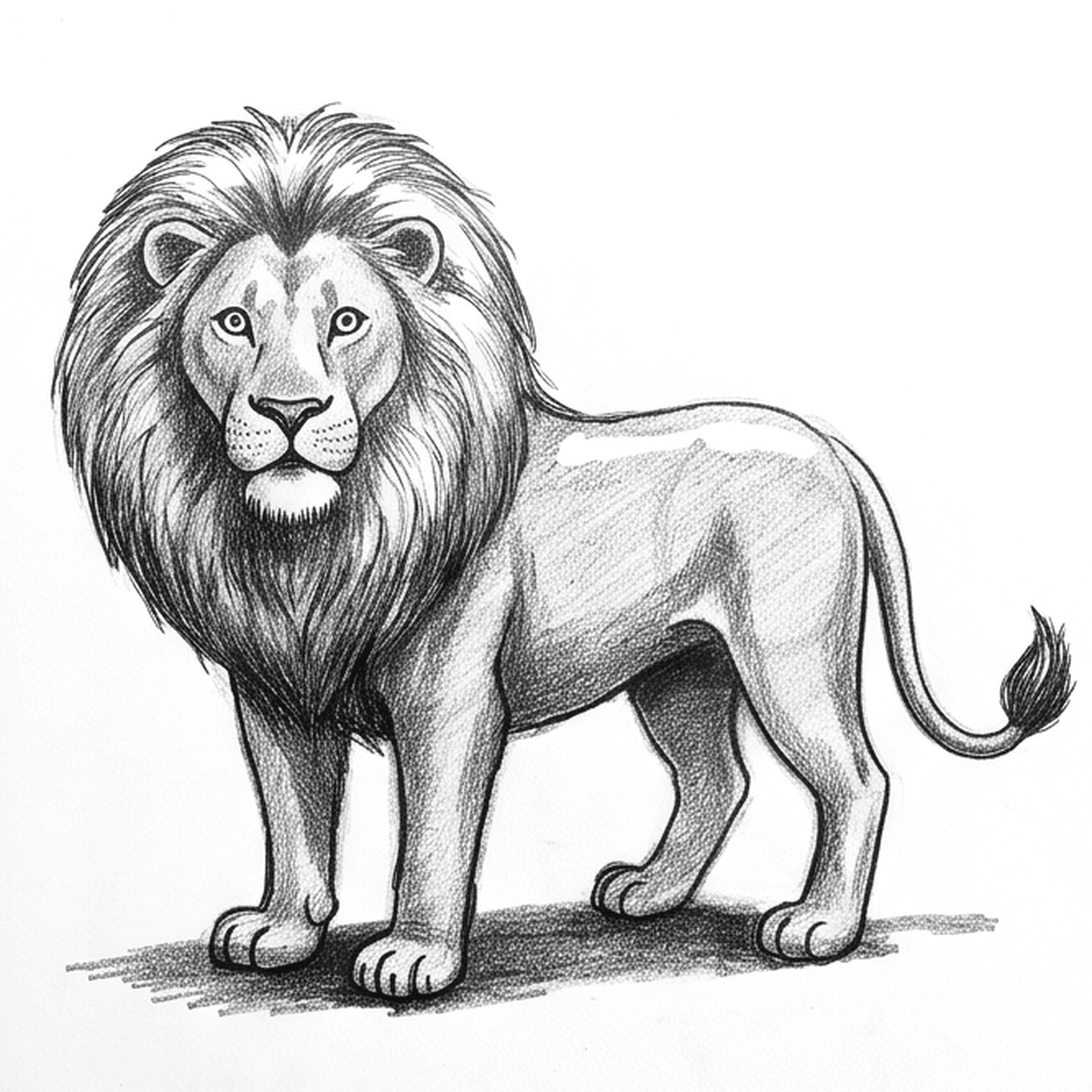 Cómo dibujar un león paso a paso - Coloring Ninja