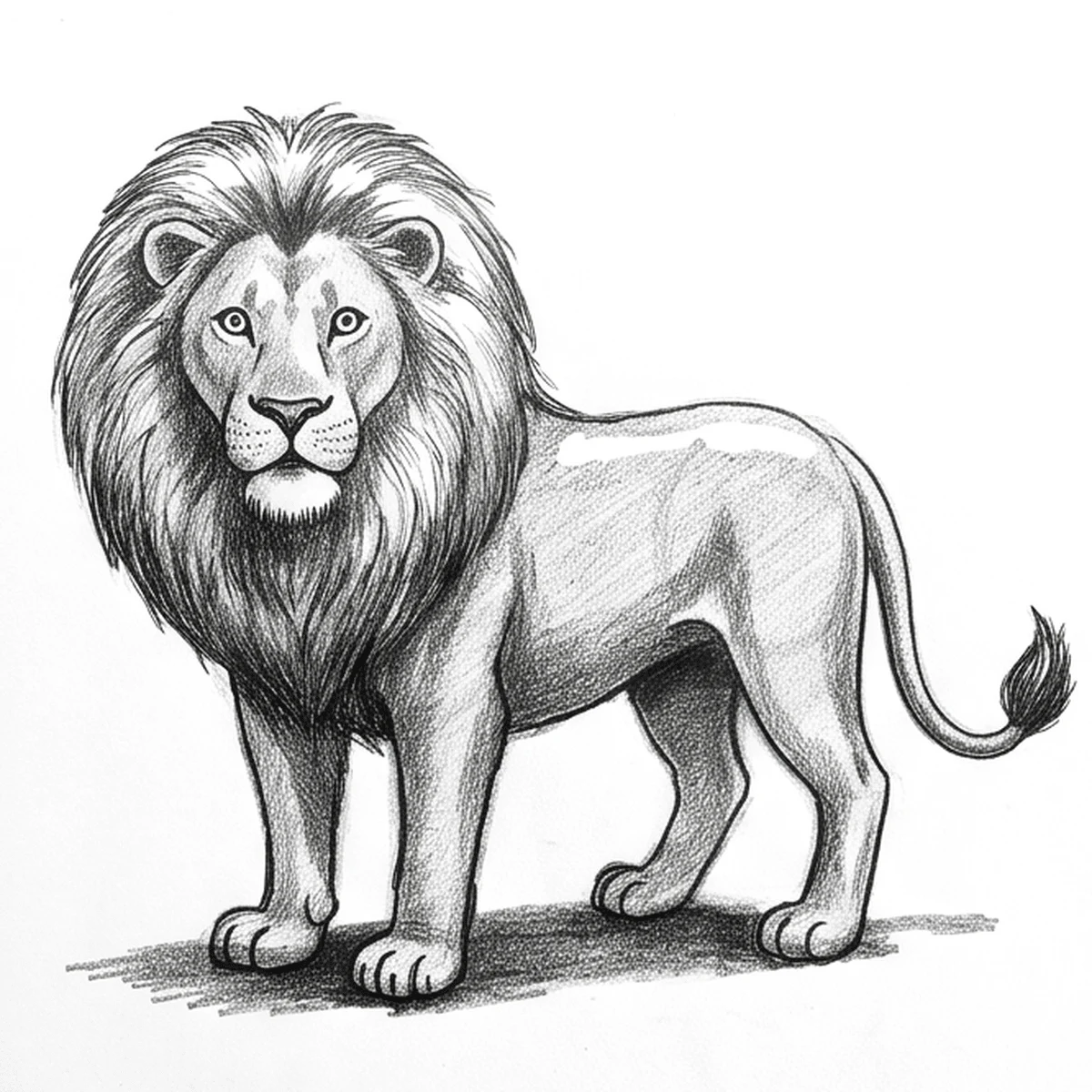 Cómo dibujar un león paso a paso