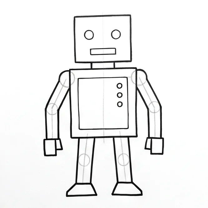 Step 5: Face and chest
