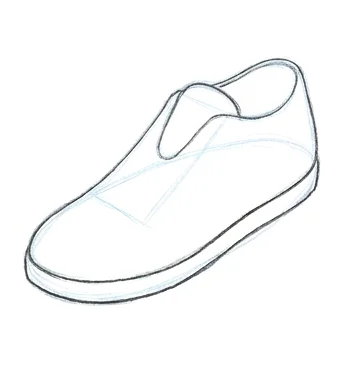 Step 4: Sole and foot opening