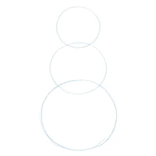 Step 1: Stack three circles