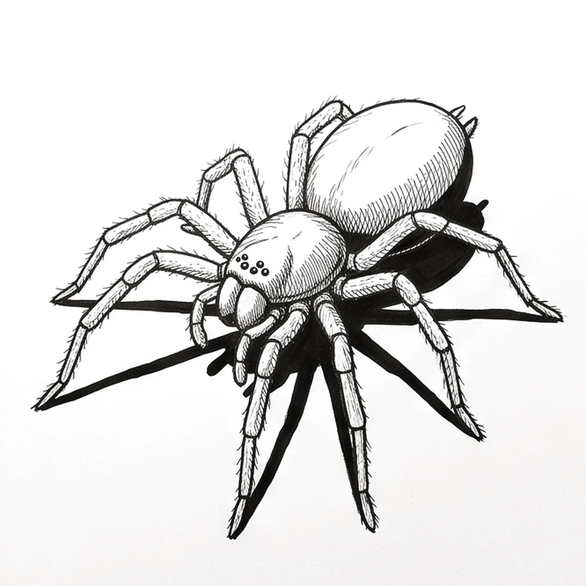Cómo dibujar una araña paso a paso