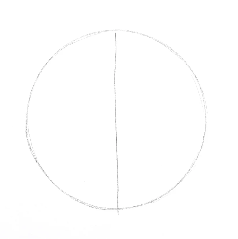 Step 1: Circle and center line