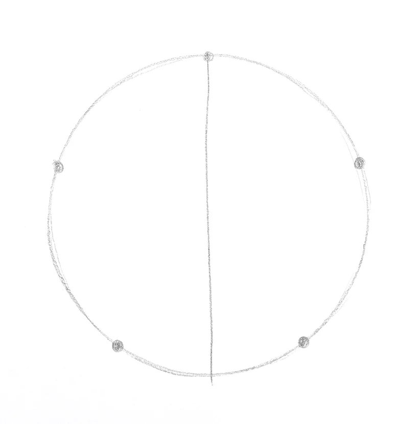 Step 2: Five guide dots