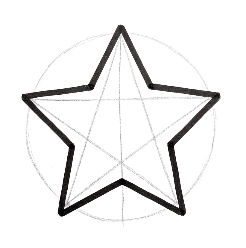 Step 4: Bold outer outline