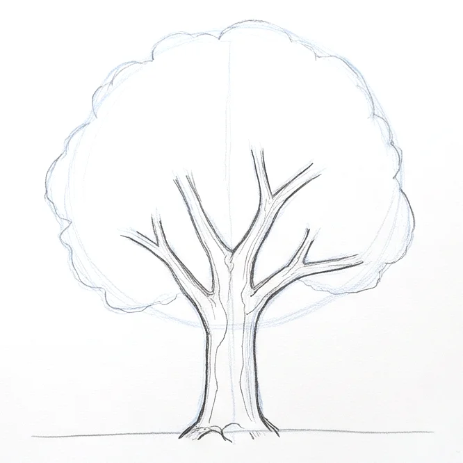 Step 4: Trunk and roots