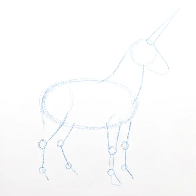 Step 2: Leg and horn guides