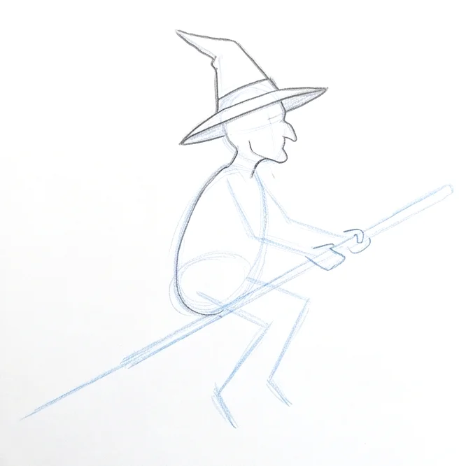 Step 3: Hat and face outline