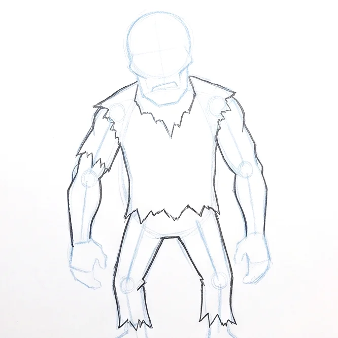 Step 4: Arms and legs