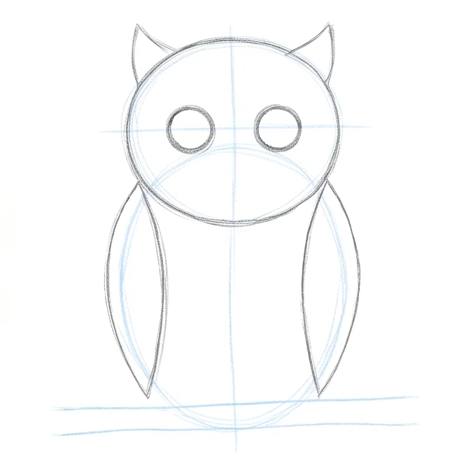 Step 4: Beak and wings