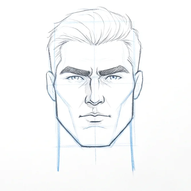Step 5: Eyes and hair
