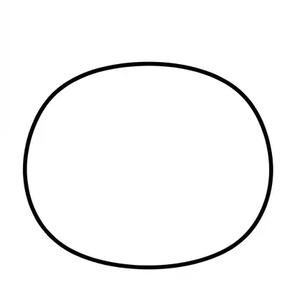 Step 1: Draw a Large Oval