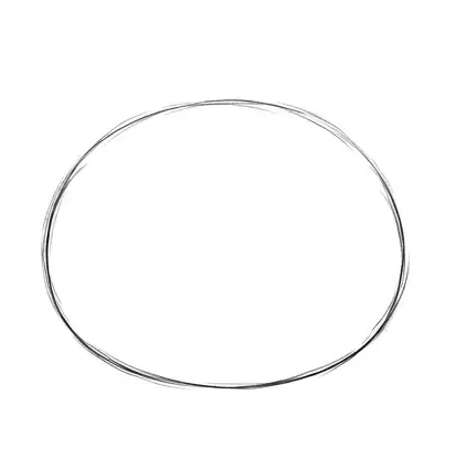 Step 1: Draw a Wide Oval