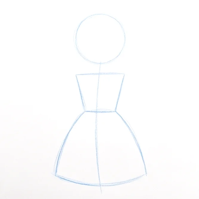 Step 2: Torso and skirt