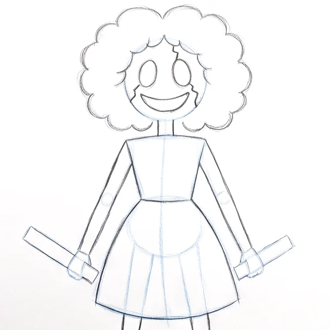 Step 5: Face and weapon